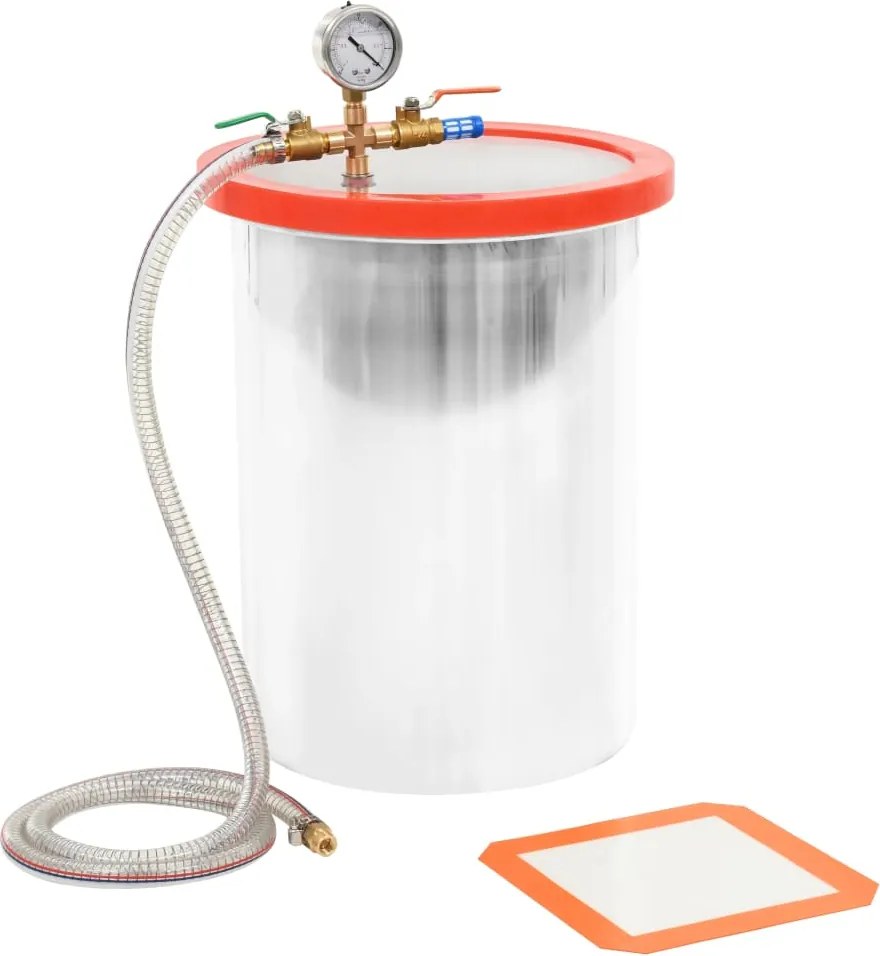 vidaXL Cameră de vid din oțel inoxidabil, 22,7 L