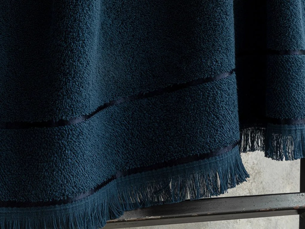 Bumbac Prosop De Baıe 70x140 Cm Bleumarin