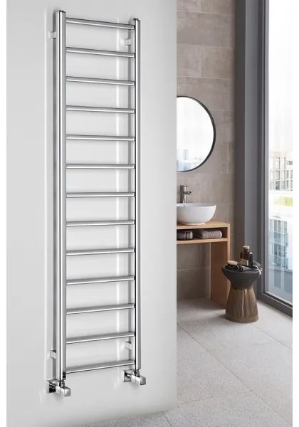 Radiator pentru baie METRO LIGHT 323 W / 230 V, 40 x 150 cm, crom lucios