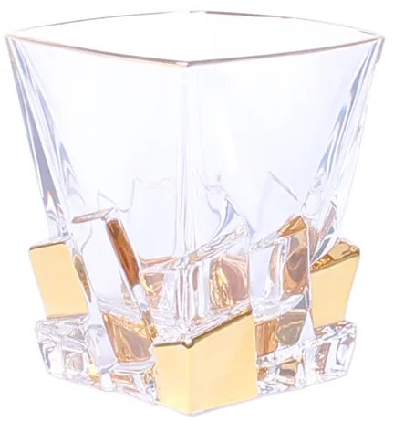 Set pahare de whisky Bohemia Crack Gold, 6 buc., 310 650458