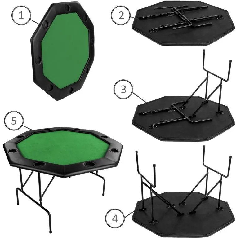 Masă de poker - verde