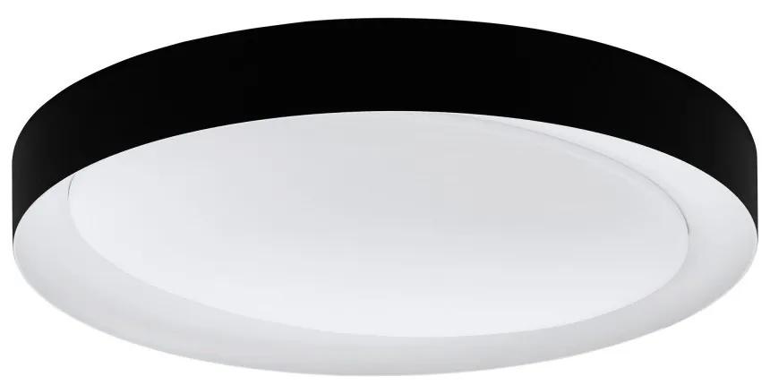 Plafoniera LED cu telecomanda design modern Laurito negru, alb