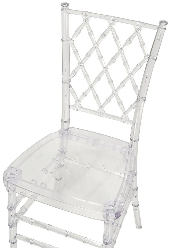 Set 2 buc. scaune de sufragerie CLARO (transparent). 1022823