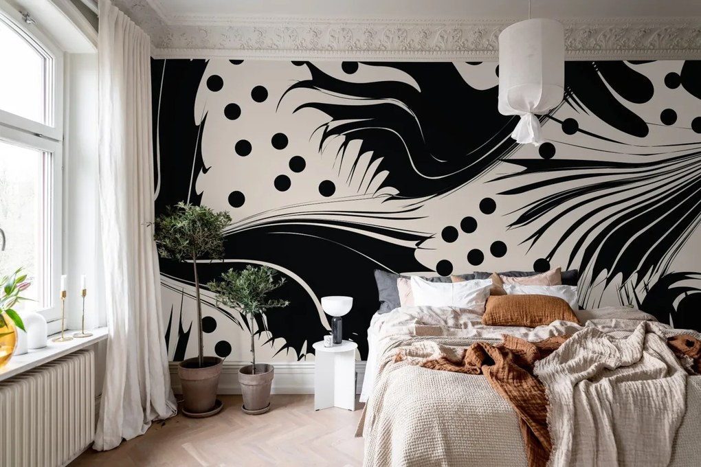 Fototapet, Modern Graphic, Graphite, Rebel Walls