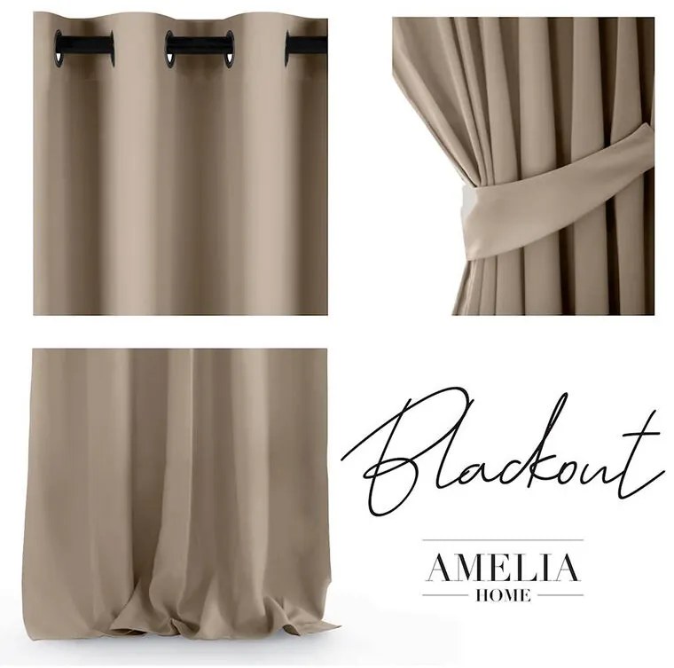Draperie BLACKOUT AMELIA bej 140 x 245 cm 1 buc