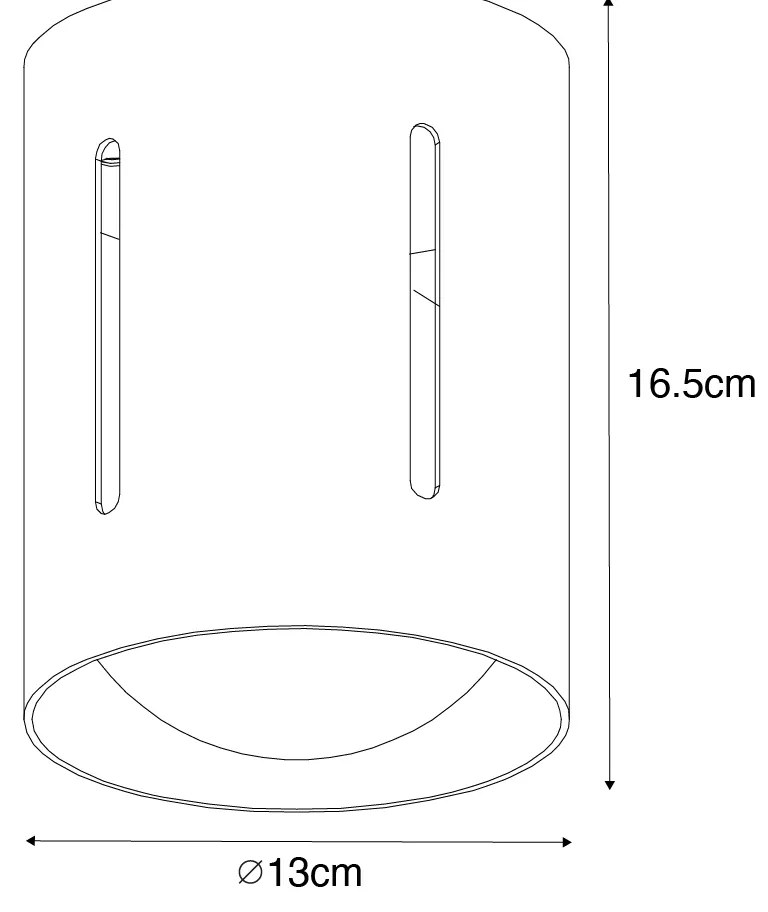 Plafonieră de design aurie - Yana