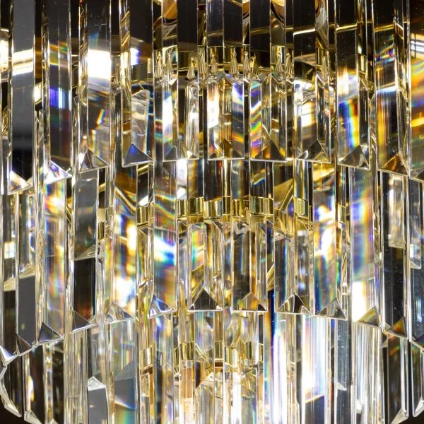 Lustră de cristal pe lanț Brilagi MOZART 5xE14/40W/230V auriu