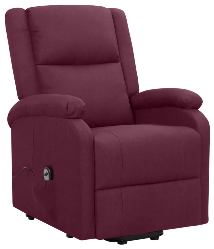 329706 vidaXL Fotoliu cu ridicare, violet, material textil