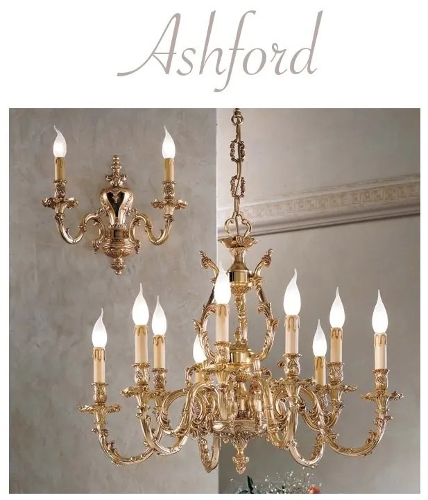 Candelabru 9 brate LUX design clasic realizat manual Ashford