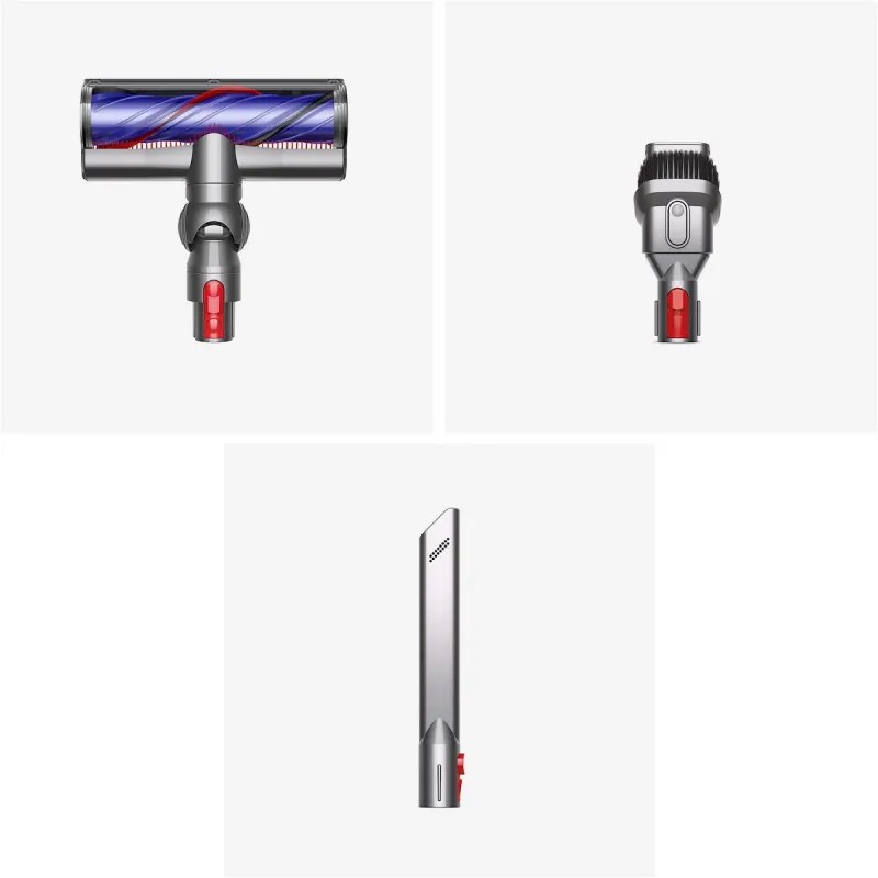 Aspirator vertical Dyson V8 Advanced 492636-01, 130AW, 540ml, 110000 rpm/min, Аutonomie pаnа la 40 min, HEPA, Argintiu