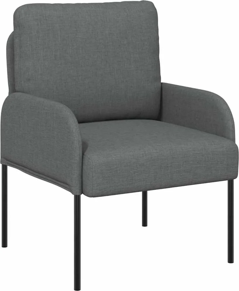 vidaXL Canapele cu pernă 55cm Gri închis placaj