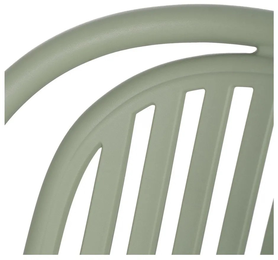 Scaun de dining verde din plastic Alia – Ixia