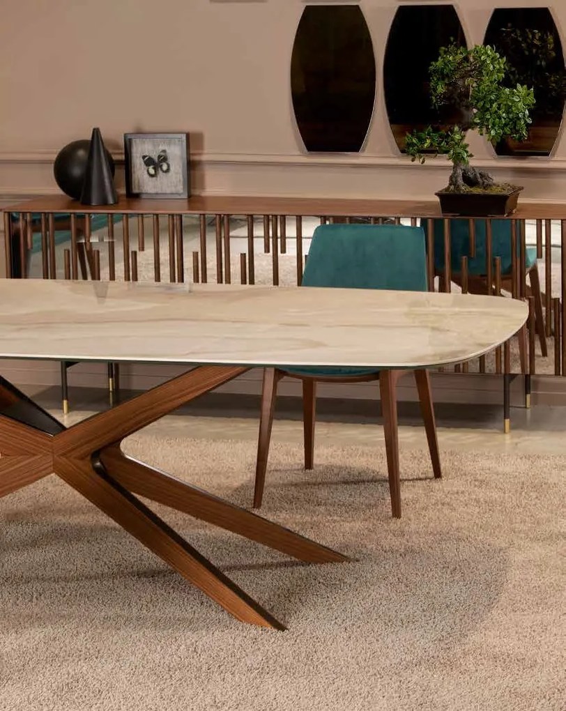 Masa fixa eleganta design LUX BLADE 300x120cm