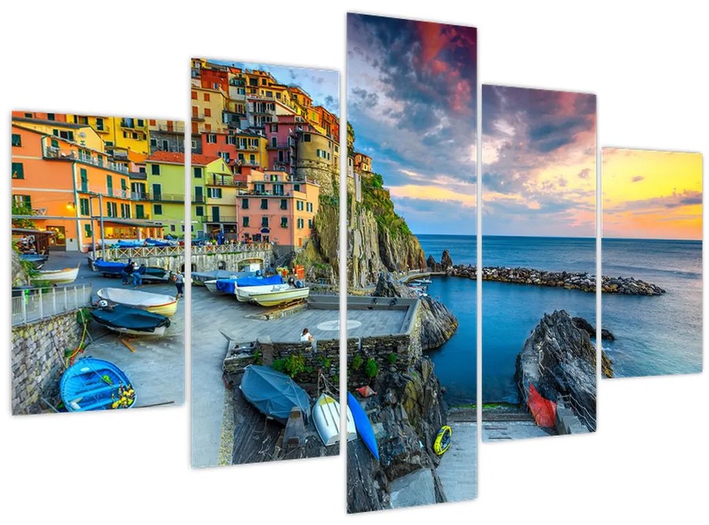 Tablou - Satul mediteranean (150x105 cm)