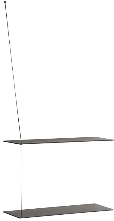 Poliță "Stedge", 60 x 22 cm, 4 variante - Woud Variantă: stejar negru