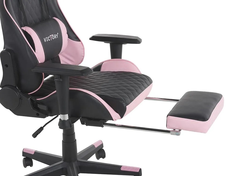 Fotoliu gaming Vrai (Negru + roz) . 1076419