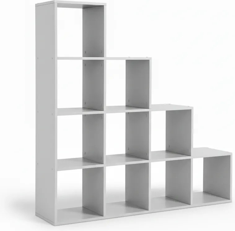 Poliță de depozitare, raft KALLA, 129,5x29x129,5cm, alb Vasagle