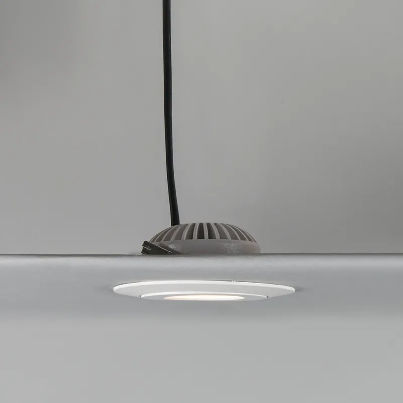 Set de 3 spoturi îngropate albe cu LED IP44 - Relax LED