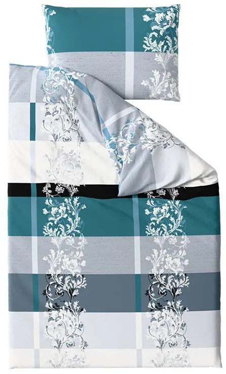 Lenjerie de pat din microfibra LUXURY turcoaz Dimensiune lenjerie de pat: 70 x 90 cm | 140 x 200 cm
