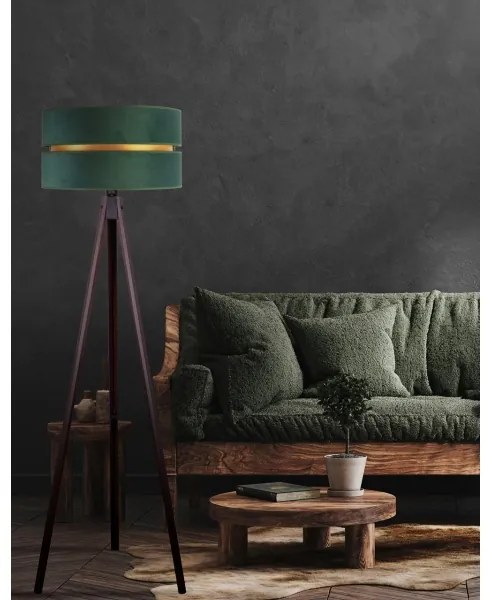 Lampadar Duolla DUO 1xE27/60W/230V d. 44 cm verde/wenge