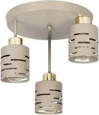 Lustră aplicată ELEN 3xE27/35W/230V bej/auriu
