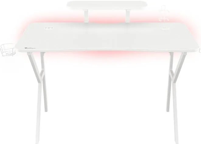 Birou gaming Genesis Holm 320 RGB alb