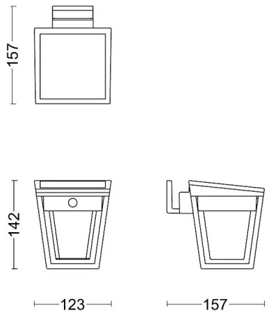 Philips LED lampă solară de perete cu senzor NISSA LED/1,8W/3,7V 3000K IP44