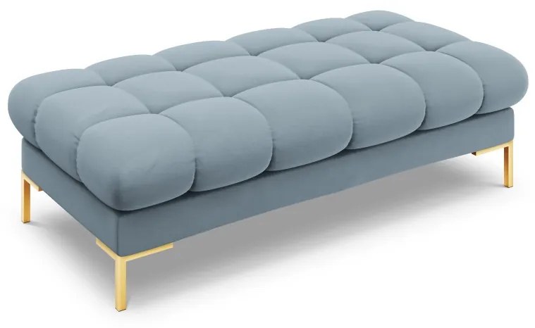 Banca Bali velvet/picioare gold – L133 x l62 x h41