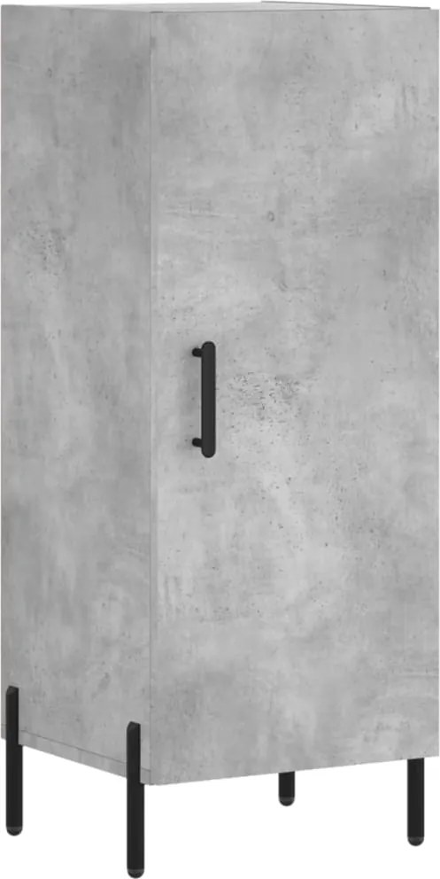 vidaXL Servantă, gri beton, 34,5x34x90 cm, lemn compozit