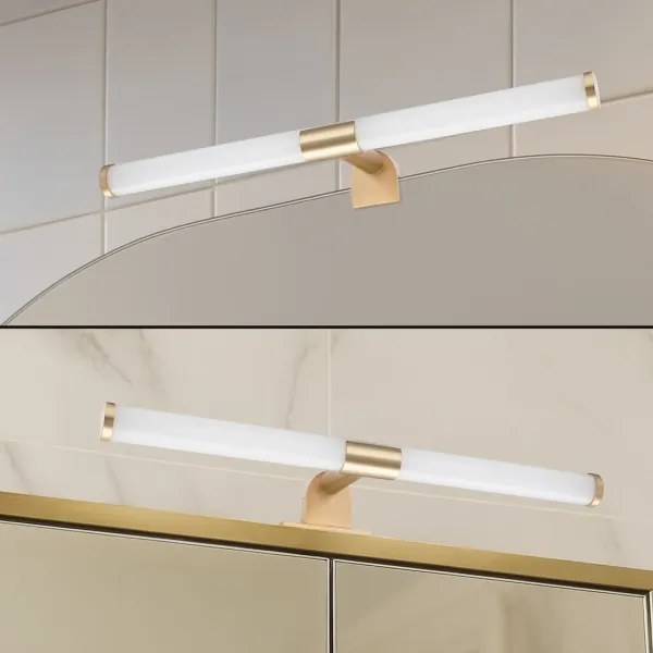 Aplică LED 2în1 pentru oglindă de baie APA LED/6W/230V 40 cm IP44 auriu