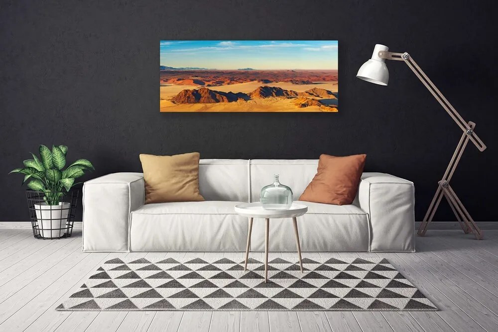 Tablou pe panza canvas Desert Peisaj Brun Galben