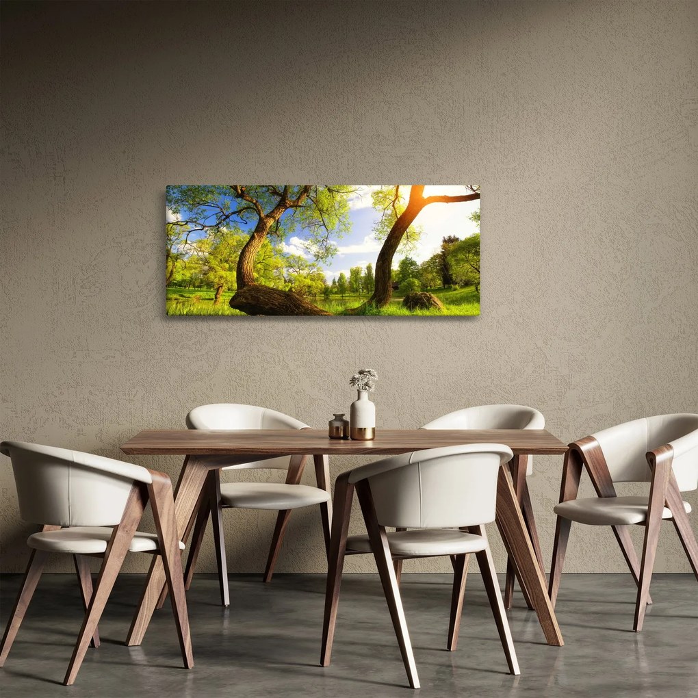 Tablou lunca ne primăvară (120x50 cm)