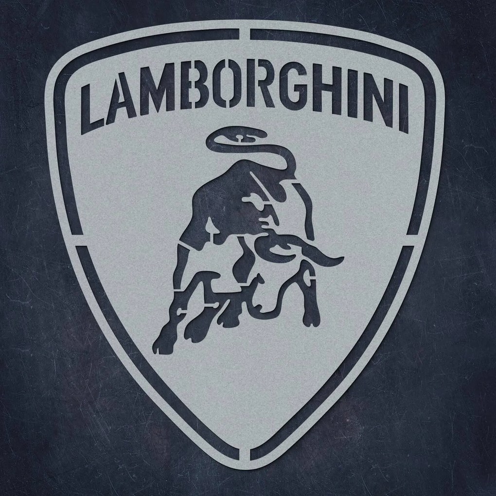 DUBLEZ | Sigla din lemn a mașinii  - Lamborghini