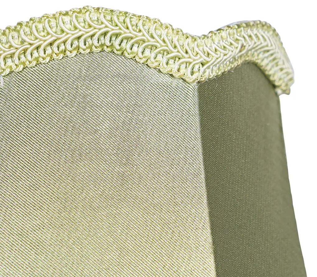 Abajur din stofă verde 12 cm - Granny