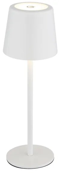 Globo 58482W-LED lampă birou LED 2W/5V 2200mAh IP44 albă, încărcare touch