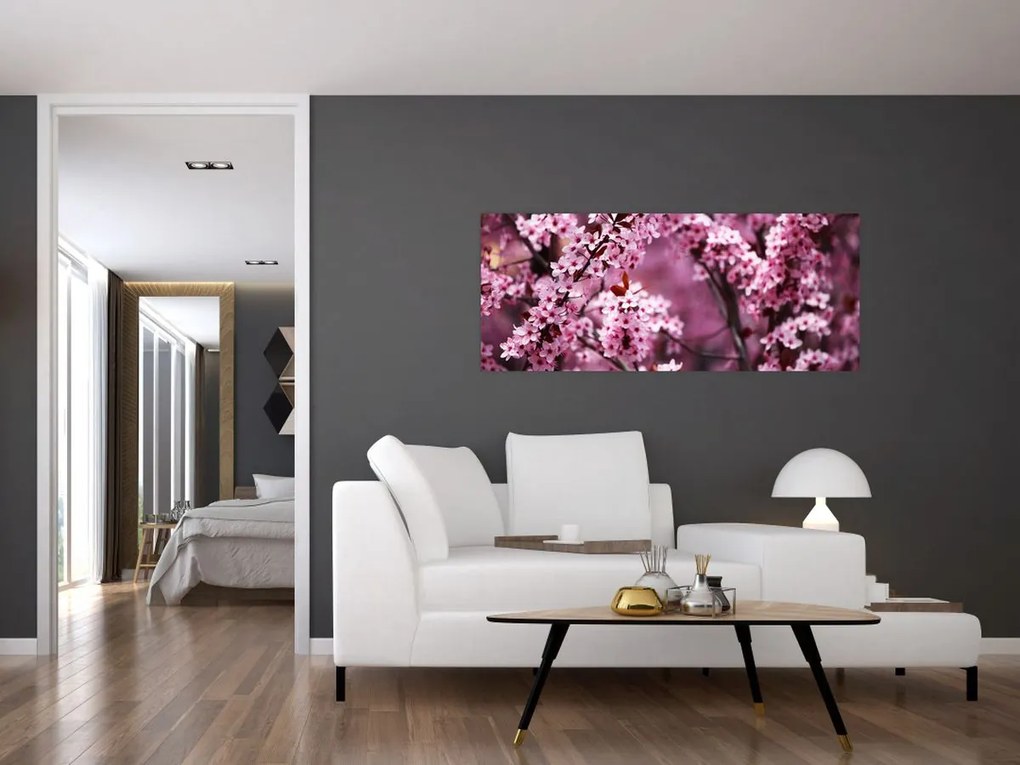 Tablou - Sakura roz (120x50 cm)