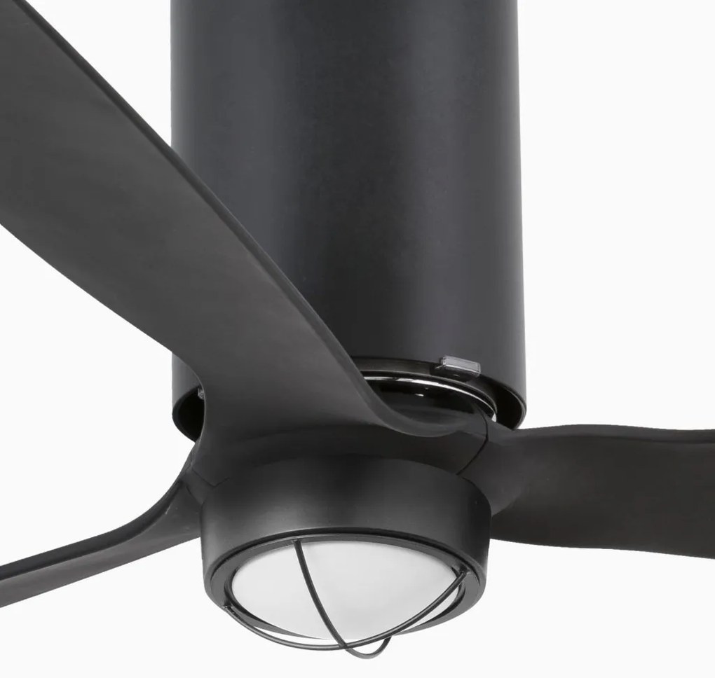 Lustra cu Ventilator si telecomanda MINI TUBE M LED negru mat