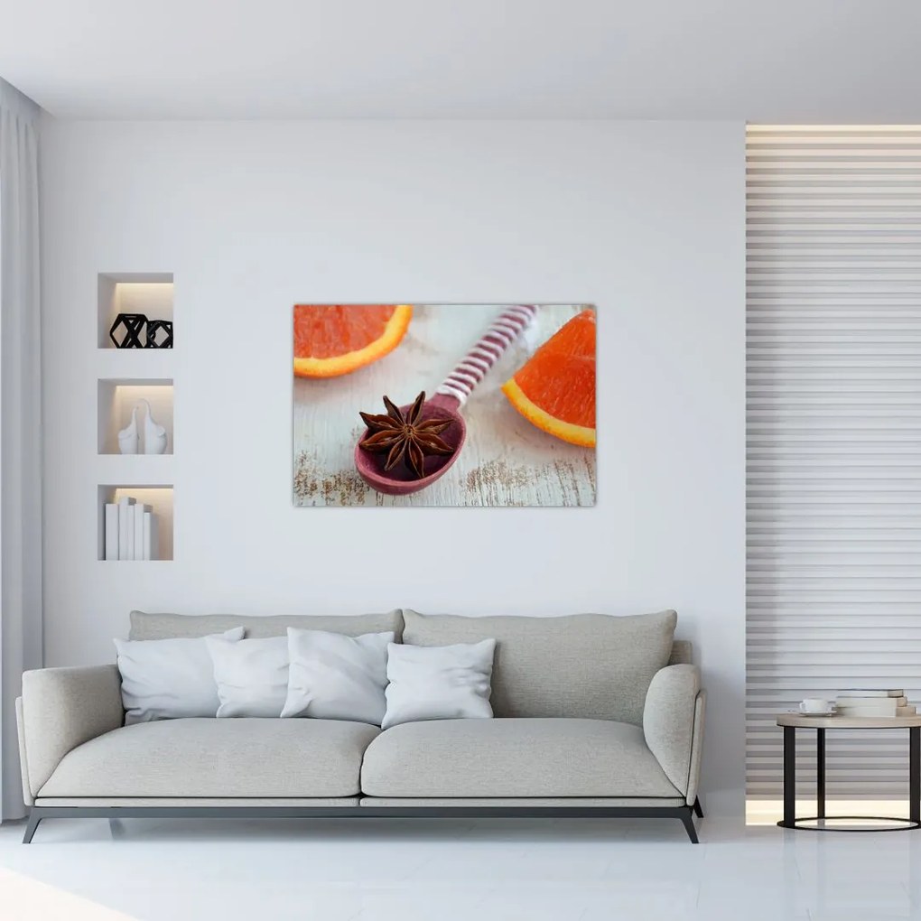 Tablou cu scorțișoară pe linguriță (90x60 cm)