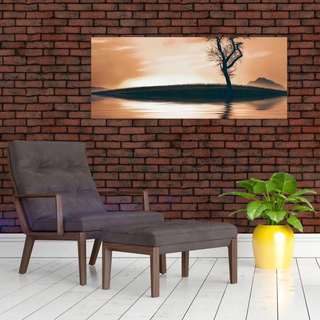 Tablou - Copaci pe insulă (120x50 cm)