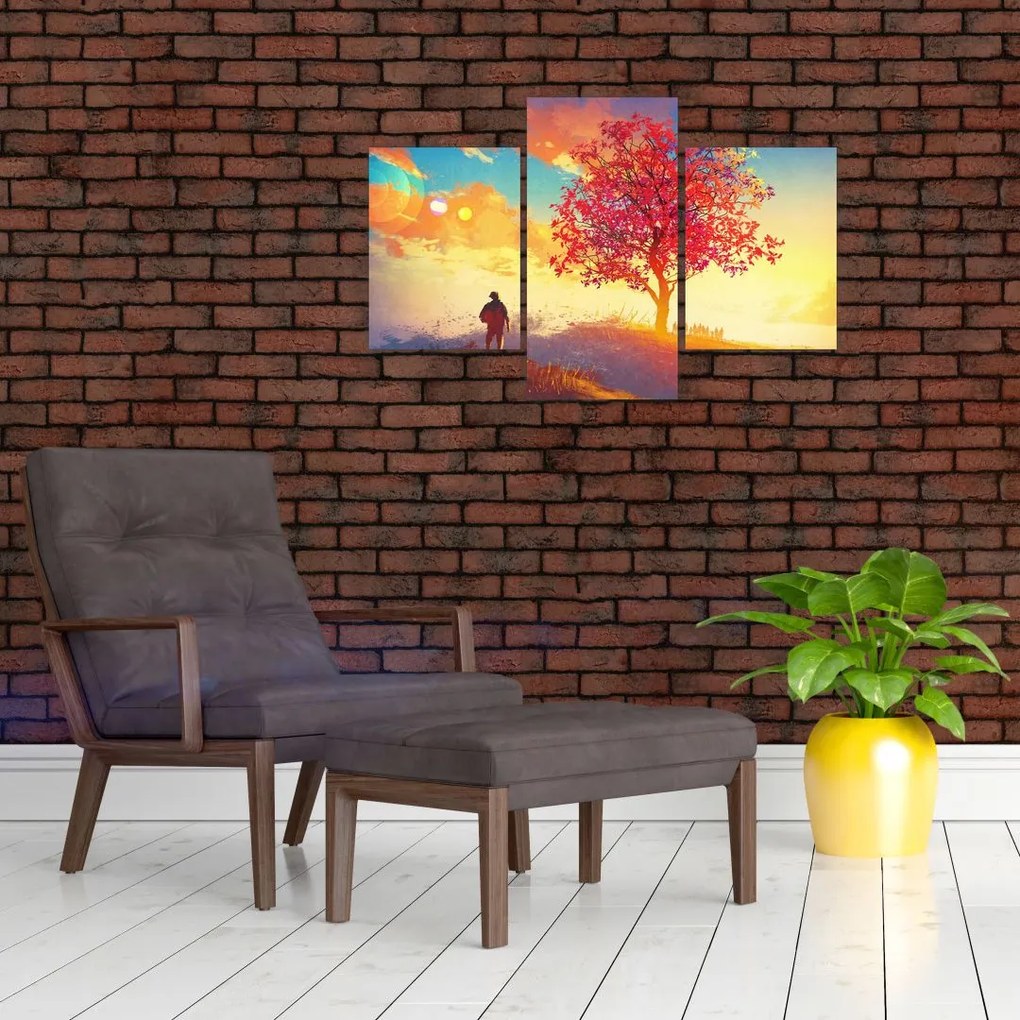 Tablou - casa în deal (90x60 cm)