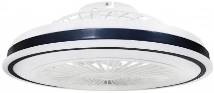 Plafoniera LED cu ventilator Optonica, 36W, lumina calda/neutra/rece (3000-6000 K), telecomanda, alb/negru, IP20