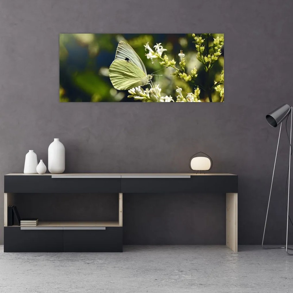 Tablou cu fluture (120x50 cm)