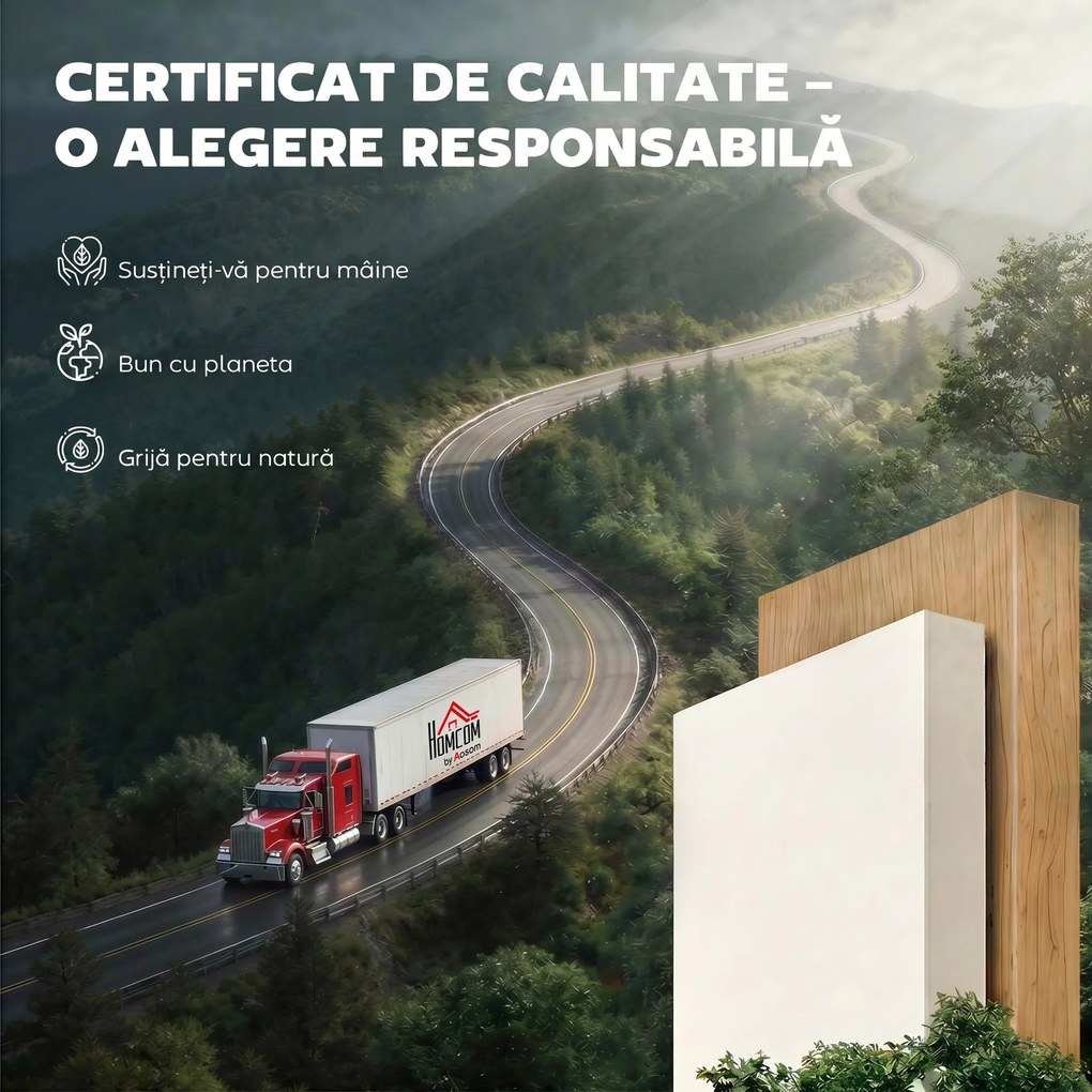 HOMCOM Masă de Bucătărie Pliabilă pentru 4 Persoane cu Raft, din Lemn, 160x60x75 cm, Alb | Aosom Romania