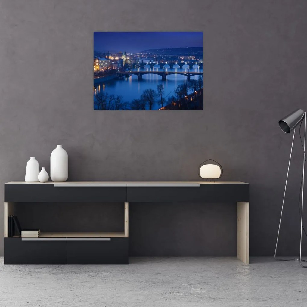 Tablou cu podurile din Praga (70x50 cm)