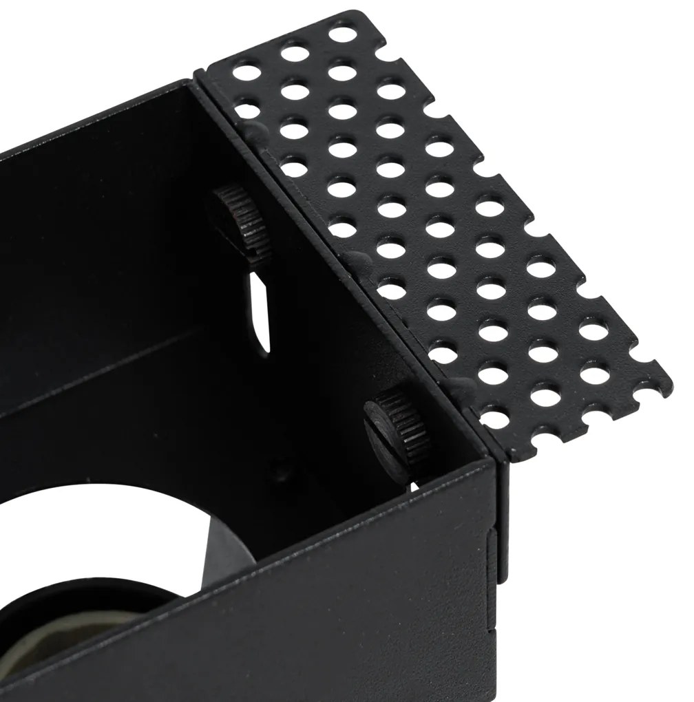 Set de 6 spoturi incastrate negre GU10 50mm fara rama - Oneon