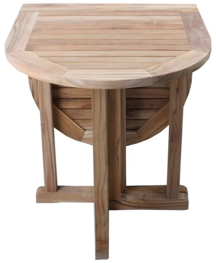 Masă pliabilă de grădină din lemn de tec Garden Pleasure Solo, 120 x 60 cm