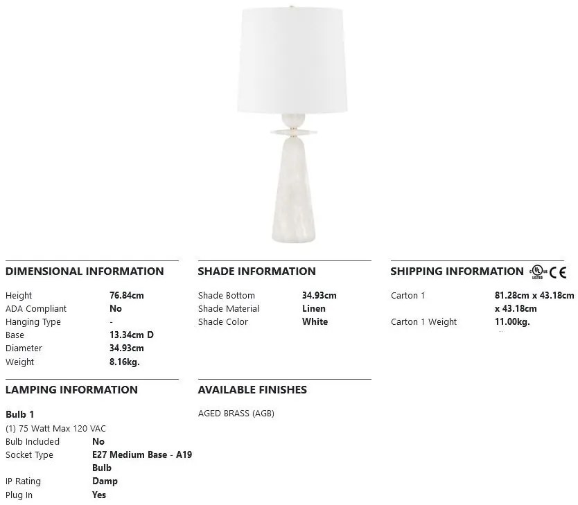 Veioza, lampa de masa design modern MONTGOMERY
