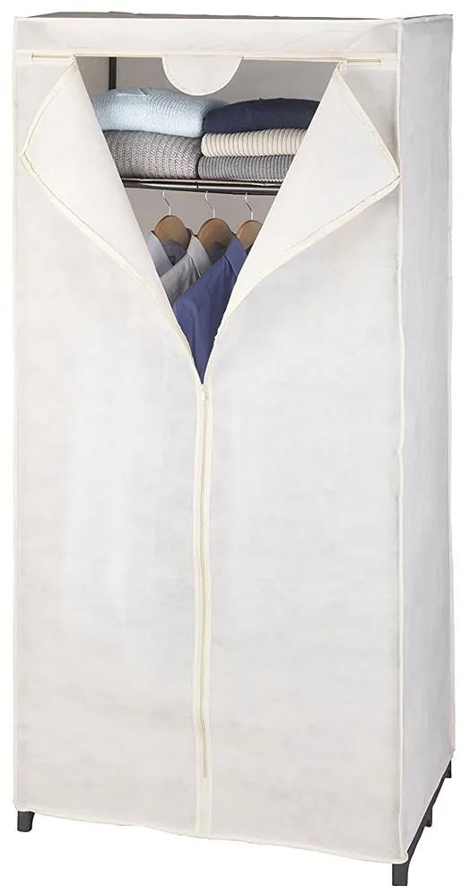 Dulap textil Butterfly, Crem, 75x50x160 cm
