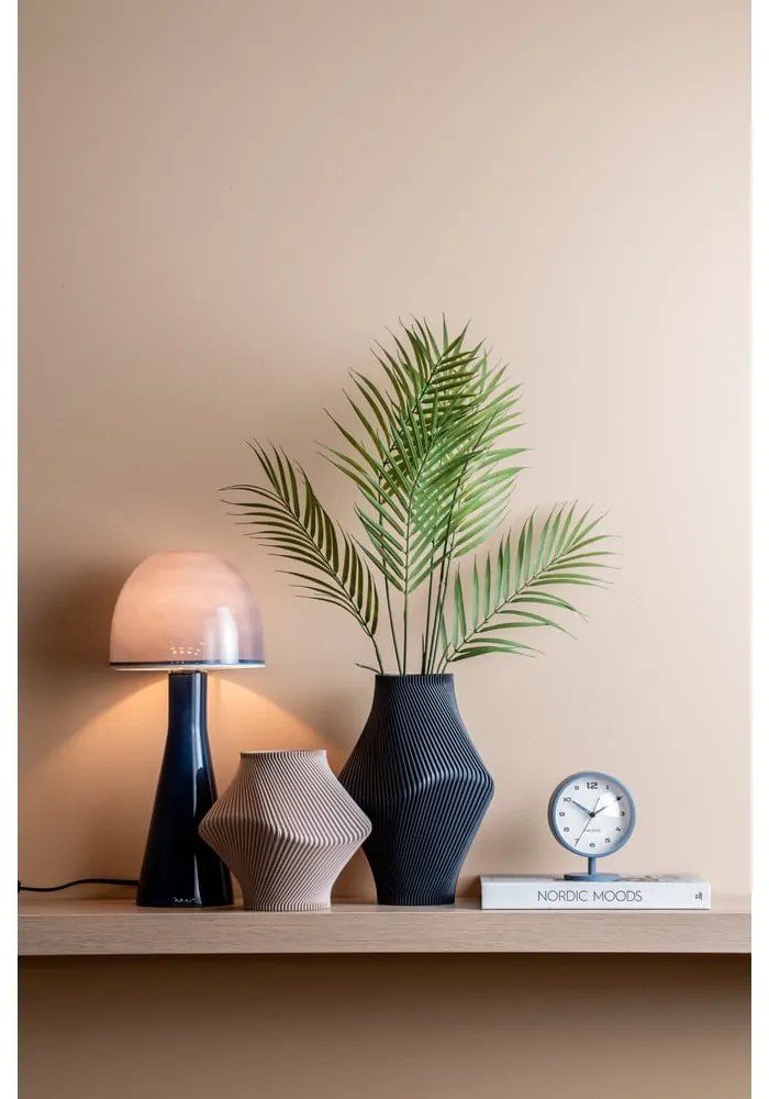 Veioză albastru-închis cu abajur din sticlă (înălțime 45 cm) Bombin – Leitmotiv