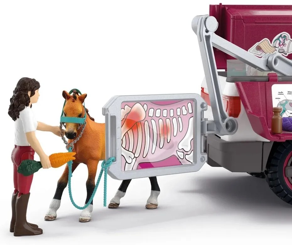 Schleich 42704 Veterinar mobil cu remorcă